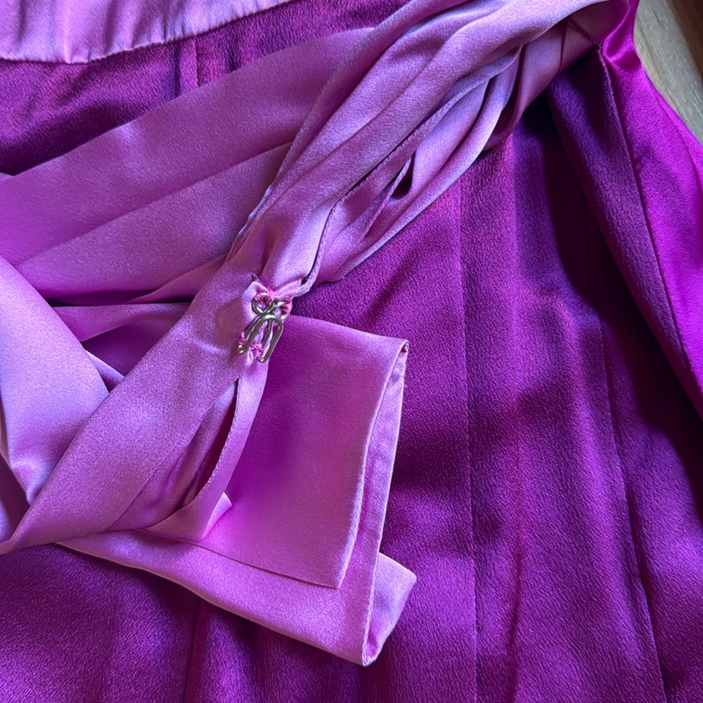 ROSKANDA SILK PURPLE DRESS - Picture 5 of 7